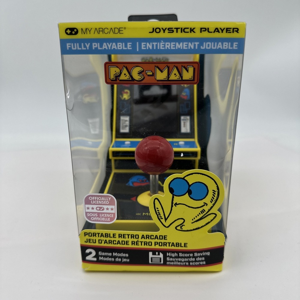 My Arcade Pac Man Joystick Player Retro Gaming 2 Game Modes - NEW